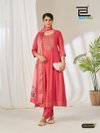 Gemini Blue Hills Rayon Foil Printed Anarkali Kurti Collections